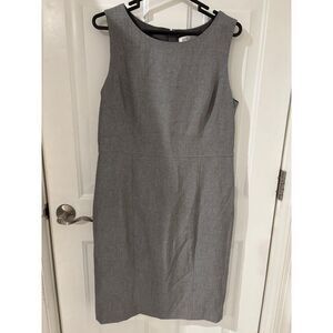 Kasper‎ Women's Gray Sheath Sleeveless Career Pencil Dress Size 12